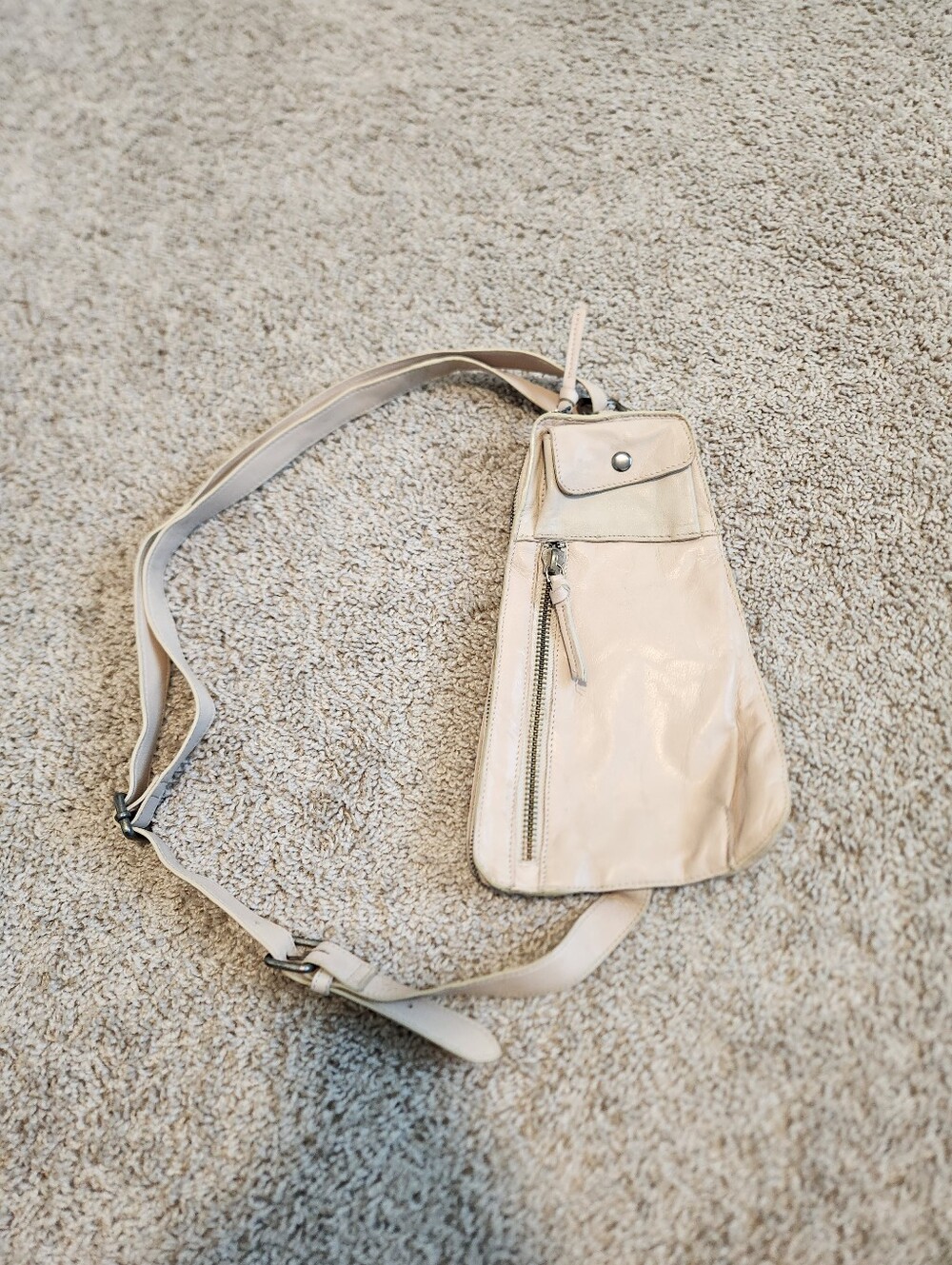 Free People Jagger Leather Sling Bag In Mineral - Picture 2 of 10